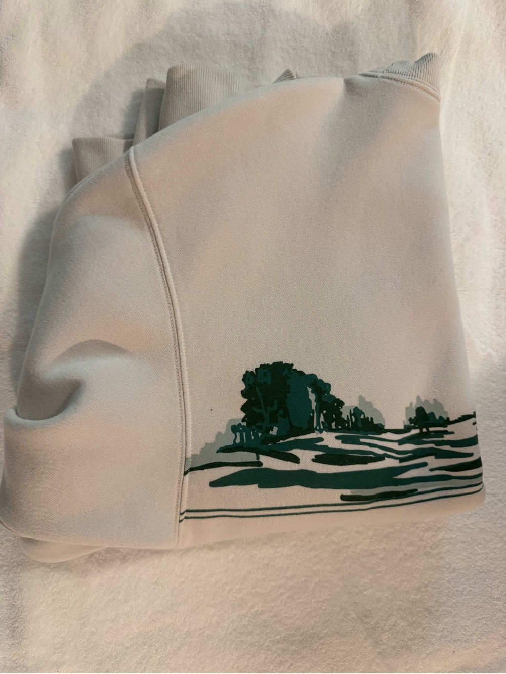 Oversized graphic white Golf Crewneck Sweatshirt - Picture 3 of 7